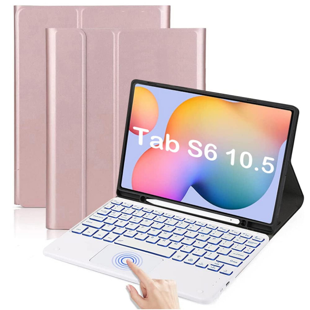 Backlit Touchpad Keyboard Case For Galaxy Tab S6 10.5 Inch 941196136046