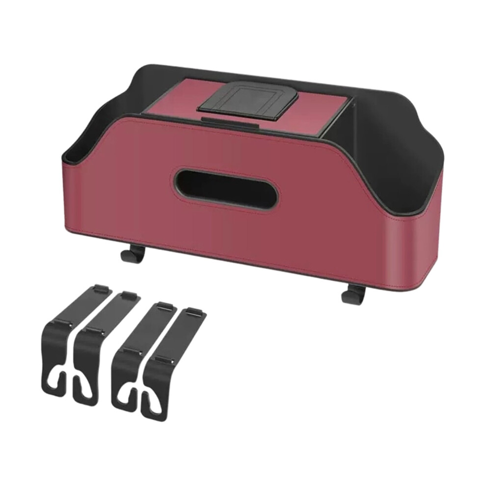 Car Backseat Organizer 4-In-1 With Cup Holders Tissue Slot 941196139412