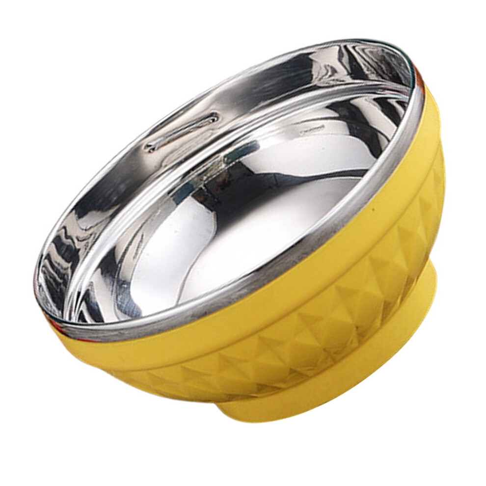 Yellow Double-Layer Noodle Serving Bowl 1 pc