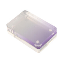 Acrylic Photo Frame Purple Magnetic Transparent Holder
