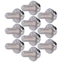 10Pcs Stainless Steel Flanged Hex Head Bolts M5 10/12/16/20/25/30/35/40mm