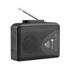 Tragbarer Kassettenspieler & Recorder mit AM/FM-Radio und integriertem Mikrofon USA