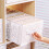 Clothes Storage Bin, 12 Compartments Storage Container Organizer for Shirts, Transparent Storage Box 4