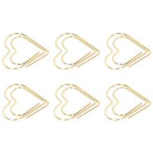 100pcs Mini Gold Metal Paper Clips, Portable Office File Sorting with Storage Box
