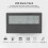 Transparent LCD Alarm Clock, Large Screen, Battery Powered, Black 5