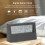 Transparent LCD Alarm Clock, Large Screen, Battery Powered, Black 10