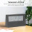 Transparent LCD Alarm Clock, Large Screen, Battery Powered, Black 9
