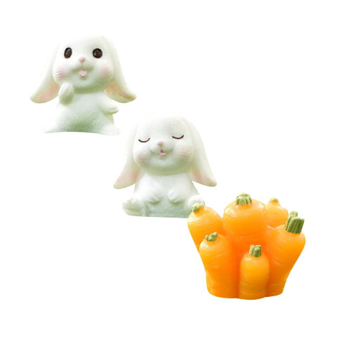 Rabbit Cake Toppers Pack 1-6 Pieces Easter Bunny Cupcake