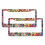 Watercolor Polka Dot License Plate Frames Aluminum 2 pcs 1