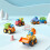 Mini Excavator Toy, Scale Trucks Tractor Pull Wire Car Construction Vehicles 3