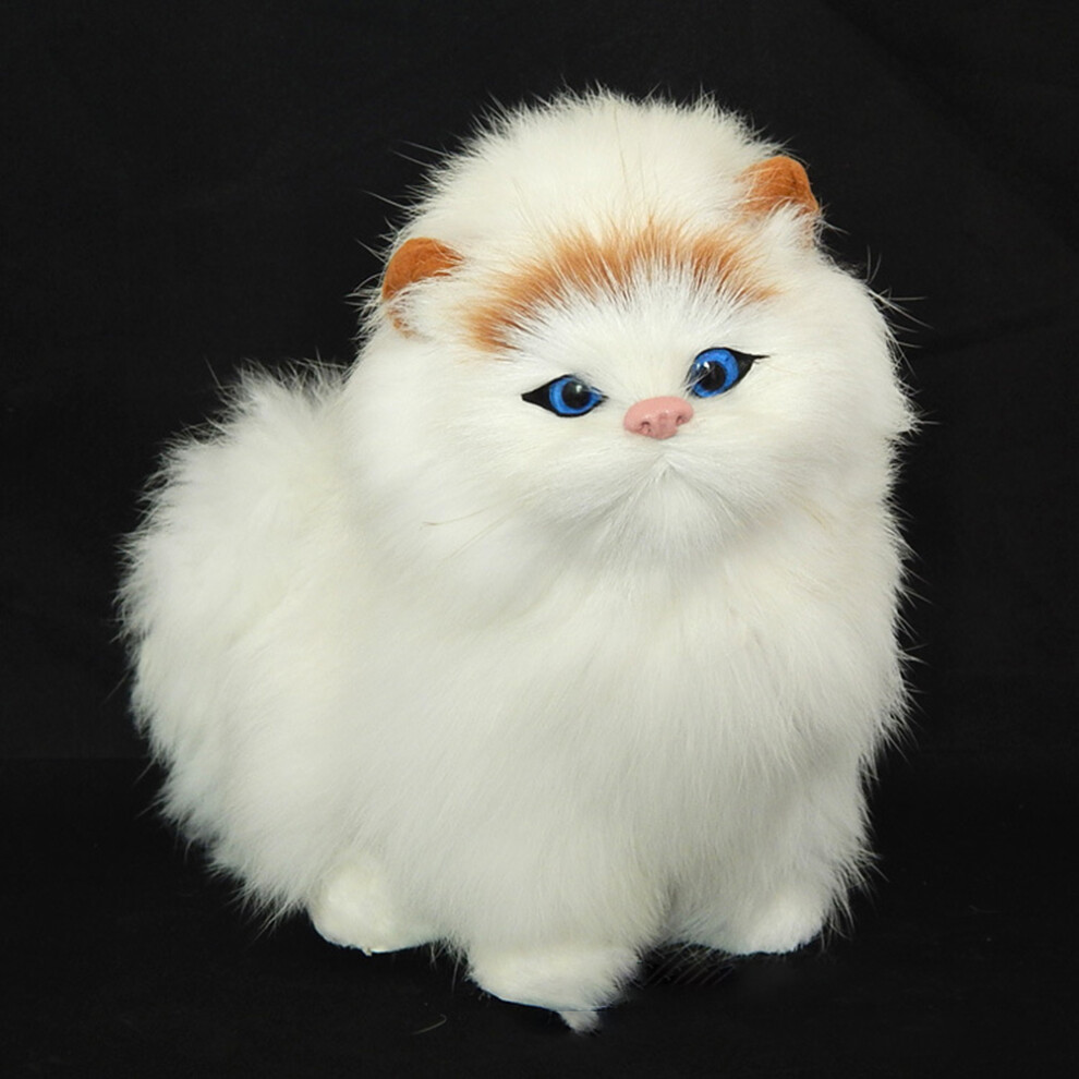 Luxury Carrier Feel Plush Toy with Interactive Touch Sensors Simulated Cat Behavior Eco-Conscious Rabbit Hair Stuffed Animal Emotional Support