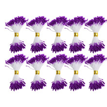 Fleurs artificielles miniatures à double tête, étamines, pour la décoration de gâteaux et autres créations florales. Fleurs perlées à faire