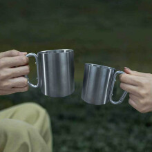 (300ML) Steel Camping Mug - Lightweight Outdoor Cup