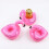 (Flamingo) Inflatable Cup Holder - Firebird Design for Pool & Beach 1
