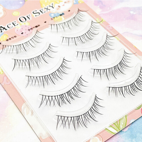 (X-5) 3D False Eyelashes 5-Pack, Natural Volume
