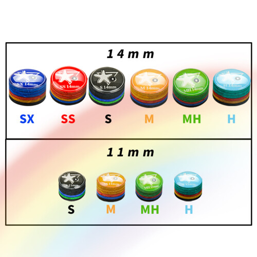 CRICAL Rainbow Tip Μπιλιάρδο με 5 τεμάχια SX14mm για στέκα πισίνας, μπιλιάρδο, κεφαλή στέκας 1