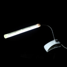 USB Clip-On LED Light Desk Lamp 17.5cm, White/Green/Yellow