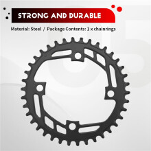 Mountain Bicycle BCD104 Chainring Narrow Wide Steel Chain Wheel for Mountain Bikes Sprocket Plate Crank Parts 38T