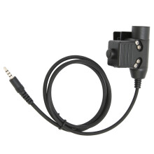 Halsmikrofon-Headset 7,1 mm Stecker U94 PTT für Mobiltelefon Schwarz