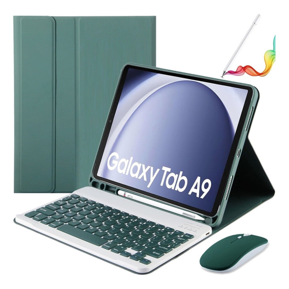 M Case For Galaxy Tab A9 8.7In With Keyboard Mouse Pencil 941196165497