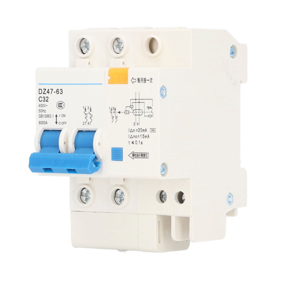 Small Circuit Breaker Ground Fault Interrupter 30Ma 32A Dz47-63 C32 8451390380197