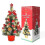 Mini Red Artificial Christmas Tree 18 inch with 15 LED 1