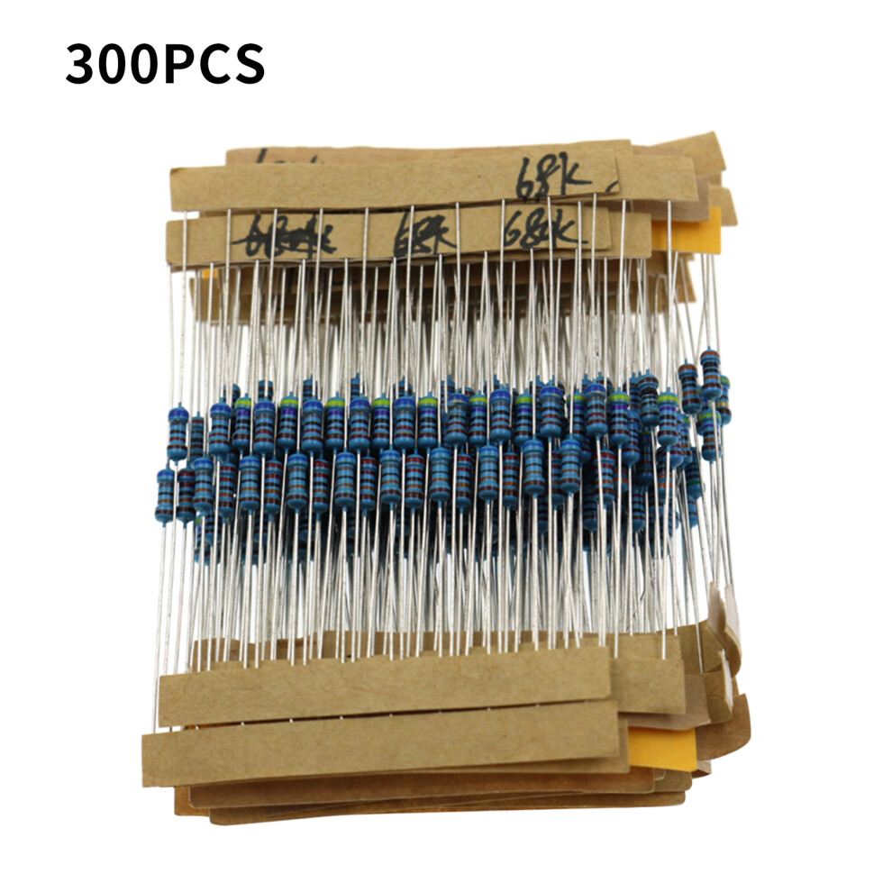 300Pcs Resistor Kit 1/4W 1% Tolerance 10Î©-1Mî© Diy Electronics 7901391682918