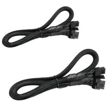 2-Pack 8-PIN TILL 8-Stift (6+2) PCIE VGA-FöRsöRjningskabel Flex för EVGA Supernova 650 750 850 1000 1600 2000 G2 G3 P2 T2 GS