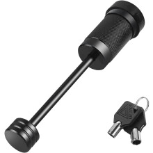 Trailer Tongue Coupler Lock Black Pin 1/4 inch 3.5 inch