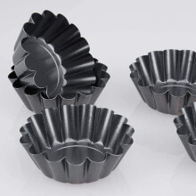 Antihaft TöRtchen Quiche Flan Pfannen Form Muffin Tasse Kuchen Pizza Kuchen Form Cupcake Ei TöRtchen TöRtchen Backen Form 8 StüCk
