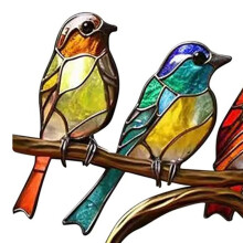 Home Desktop Living Room Wine Cabinet Office Colorful Exquisite Birds Series Ornaments Crafts