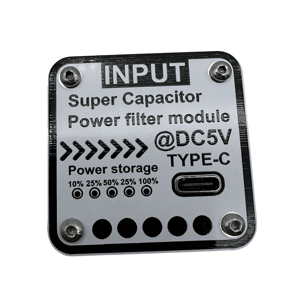 For Raspberry Pifara Capacitor Filter 5V Type C Input/Output Multifunctional Portable Convenient Power Filter 4714204123606