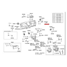 1 Paar Auto Dashboard Bekerhouder Lade Assy 556040K010 55604-0K020 voor  Hilux 2005-2014 Overzeese Editie /Rechts