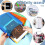 6 Pcs A4 Plastic Wallets Folders Popper Wallet Document Pockets Envelope File Folder with Button Closure Card Slot 6