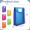 6 Pcs A4 Plastic Wallets Folders Popper Wallet Document Pockets Envelope File Folder with Button Closure Card Slot 7