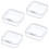Clear Plastic Beads Storage Containers Box Storage Containers with Hinged Lid Bead Storage Box for Coins,4 Pcs 2