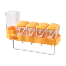Regal, Bestecksets, GewüRzbehäLter, GewüRzbehäLter, EssstäBchenbehäLter, KüChenutensilien-Set, Box, Kaffeetassen-Set, Gelb