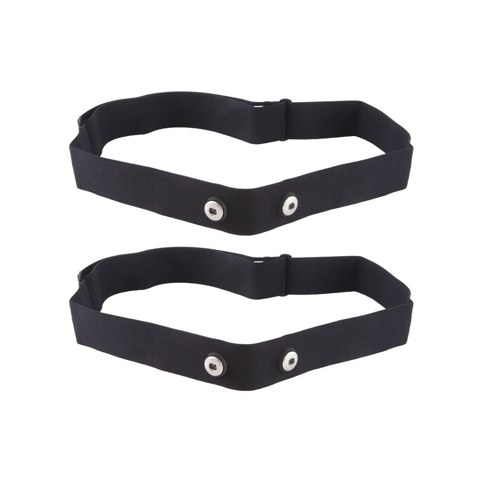 Tauoh 2Pcs Elastic Heart Rate Chest Strap Bands For Geonaute Wahoo Magene Bryton Coospo Heart Rate Sensor Chest Belt