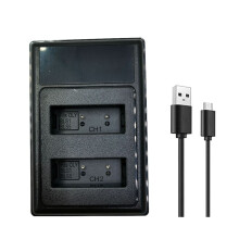 BLS-1 BLS-5 USB Dubbel Batteriladdare för Kamera PS-BLS1 BLS-50 PS-BLS5 OM-D E-M10 Penna E-PL2 E-PL5 E-PL6 E-PL7