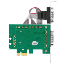 PCI-E To Dual Serial Combo Card RS232 PCI Express PCIe Adapter Card 2.5Gb/S Channel 1000Kbps Wch CH382L Chip