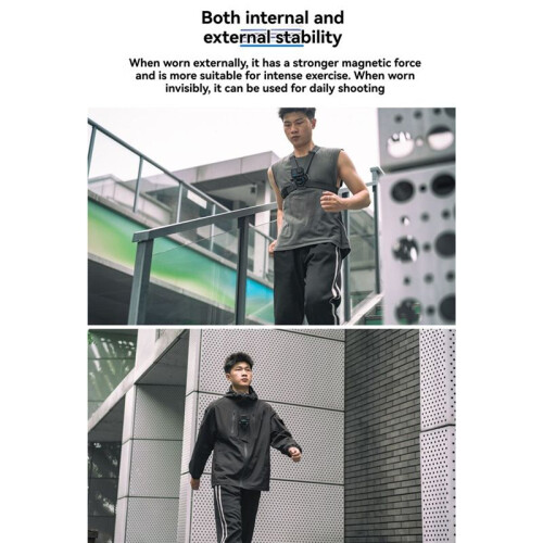 Magnetic Chest Strap for   Action 4 3 Quick Release Invisible Double Suction Flexible Elastic Design 2