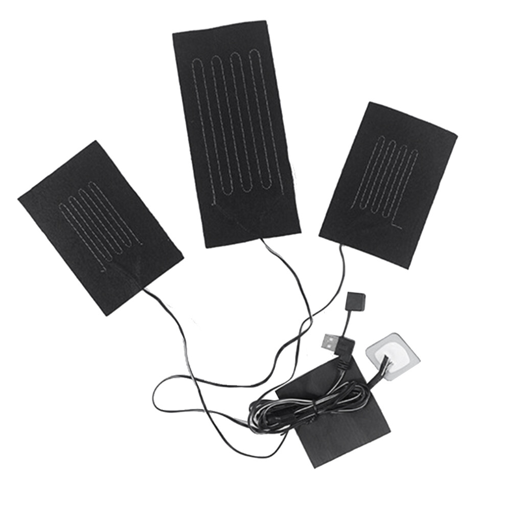 Tauoh Usb Warm Paste Pads Fast-Heating Carbon Fiber Heating Pad Safe Heating Warmer Pad For Vest One Drag Three Heating Pad