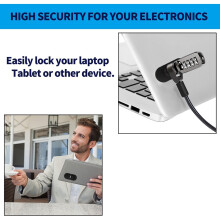 5-Teiliges Schlossloch Laptop Schlossloch Laptop Tablets Anti-Diebstahl-Schlossloch für Laptop für Tablets Sicherheitsschloss Basisteile