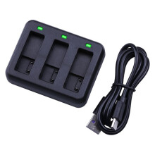 Battery Charger Pack for OSMO Action 3/4, 2-Pack 1800mAh for Osmo Action 4 Batteries, 3-Channel Charger Kit