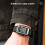 Rectangular Digital Sports Watch Waterproof Luminous Large Screen Black 4