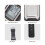 Rectangular Digital Sports Watch Waterproof Luminous Large Screen Black 7