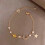 (M1235) Pearl Charm Bracelet for Women - Adjustable Bangle 1