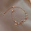 (M1232) Pearl Charm Bracelet for Women - Adjustable Bangle 1