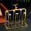 Cup Drying Rack, Bottle Drying Rack, 6 Cups Mug Glass Bottle Organizer with Silicone Protective Hooks 3