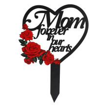 Memorial Grave Markers Heart Memorial Plaque Stake Sympathy Grave Markers Cemetery Cardinals Garden Stake Memorial A